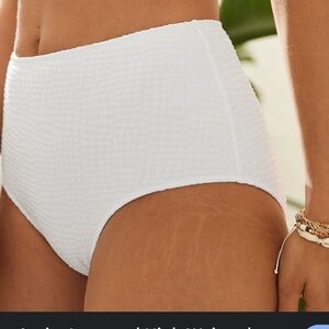 Aerie Jacquard High Waisted Bikini Bottom Size XXL